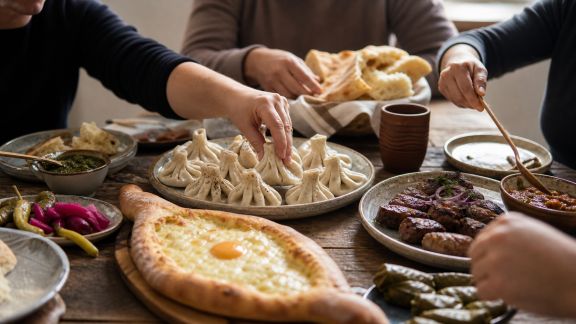 Cuisine du Caucase : entre montagnes et traditions, plats à partager