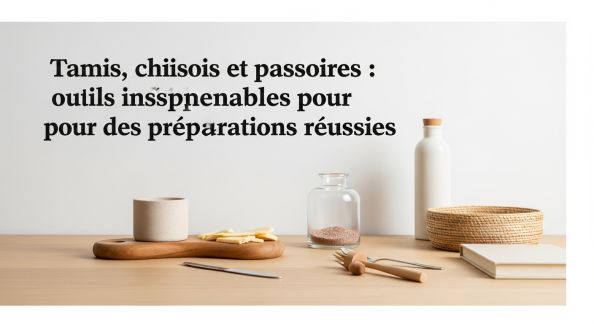 Tamis, chinois et passoires : outils indispensables pour des préparations réussies