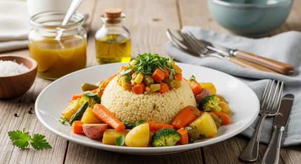 Couscous végétarien aux légumes racines de saison