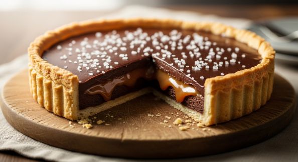Tarte Chocolat-Caramel et Fleur de Sel : Fusion Gourmande