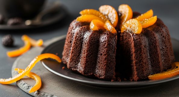 Moelleux chocolat noir et orange confite : alliance audacieuse