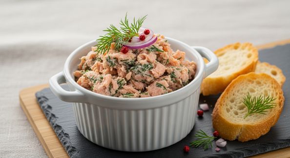 Rillettes de Saumon Fumé et Aneth