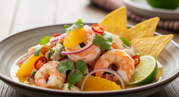 Ceviche de Crevettes à l’Agrume