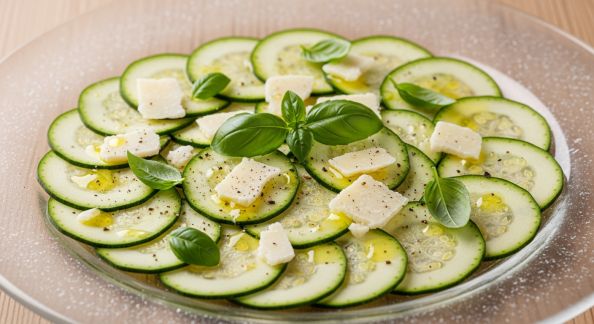 Carpaccio de Courgettes au Parmesan