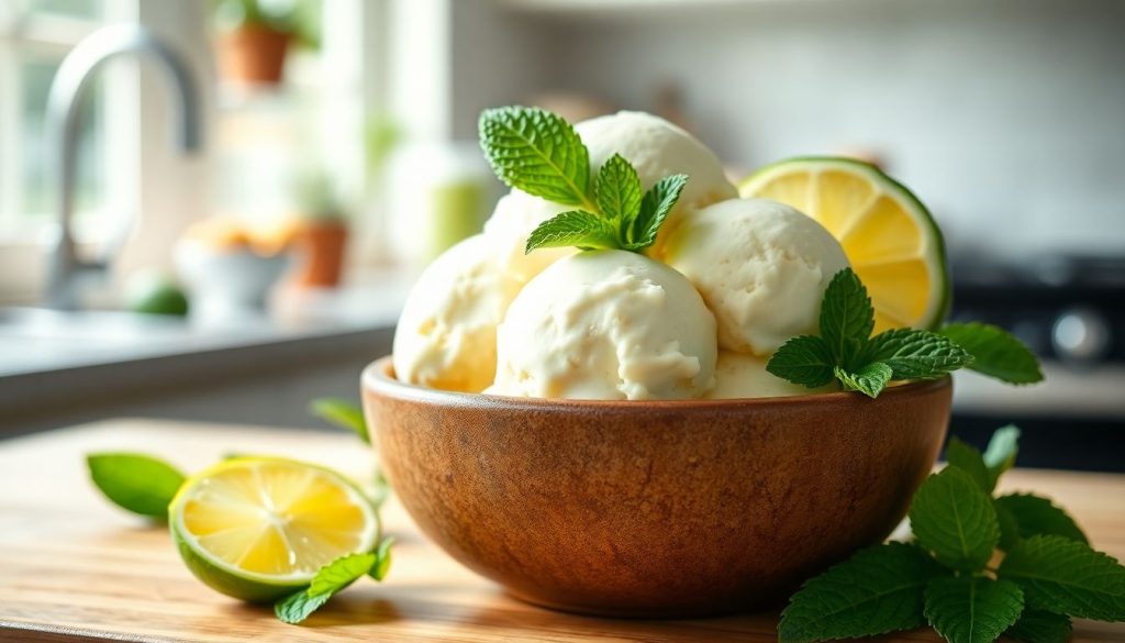 Crème glacée mojito maison : la recette facile sans alcool ni sorbetière